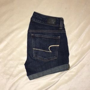 American eagle super stretch jean shorts
